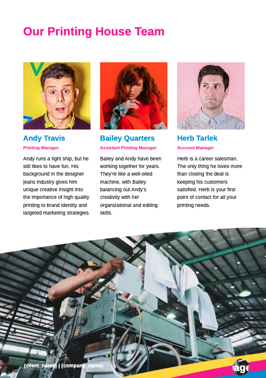 Printing Proposal Template